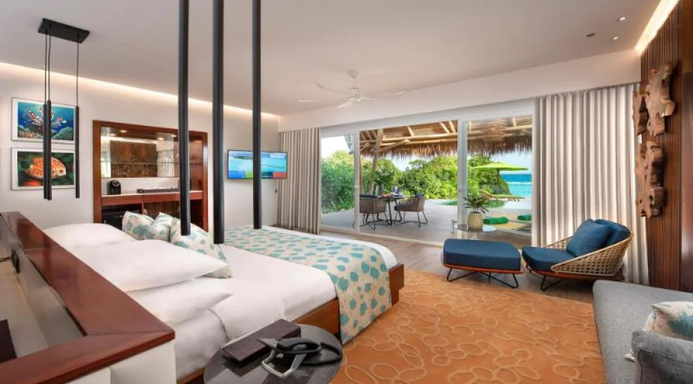 Beach Villa with Pool at Emerald Maldives Resort & Spa