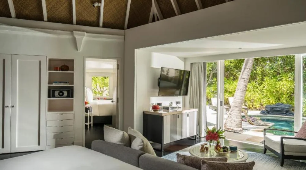 Two Bedroom Beach Pavilion with Pool at Four Seasons Resort At Kuda Huraa