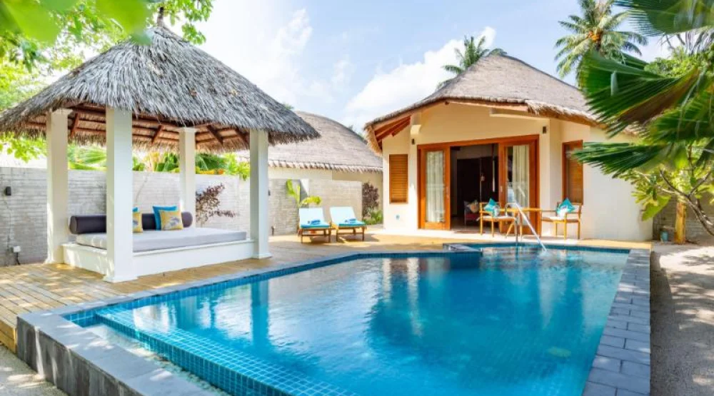Beach Pool Villa with Jacuzzi at Furaveri Maldives