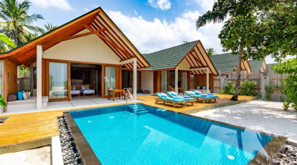 Two Bedrooms Private Luxury Beach Residence with Pool at Furaveri Maldives