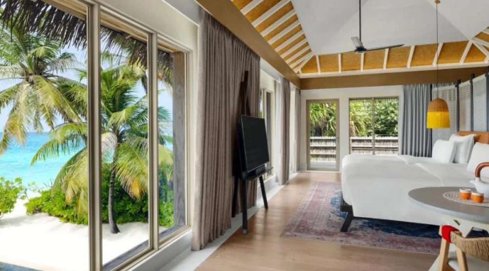 Two Bedroom Beachfront Pool Residence at InterContinental Maldives Maamunagau Resort