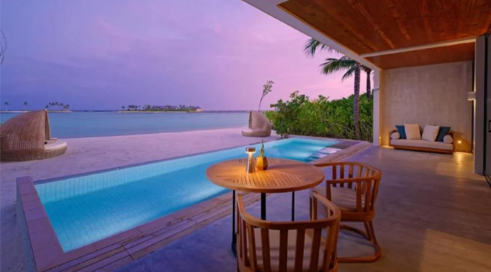 Four Bedroom Beach Villa with Private Pool at Kuda Villingili