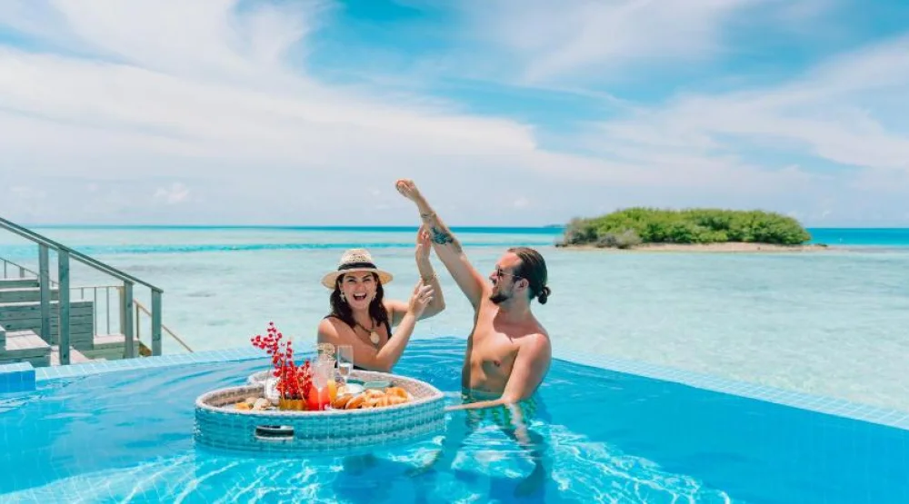 Two Bedroom Overwater Villa with Private Pool at NOOE Maldives Kunaavashi