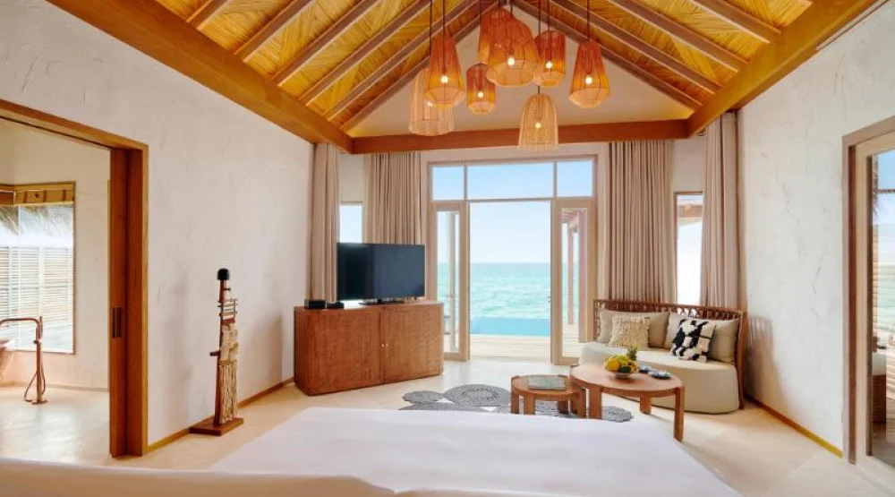 Sunrise Water Villa with Pool at Sirru Fen Fushi Maldives Private Lagoon Resort