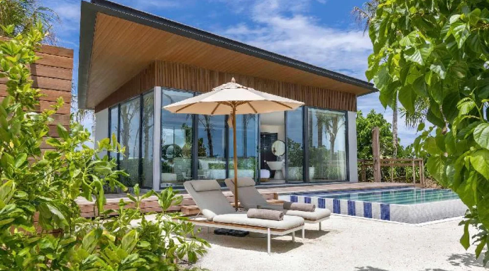 Ocean Beach Pool Villa Collection, One King Bed at SO Maldives