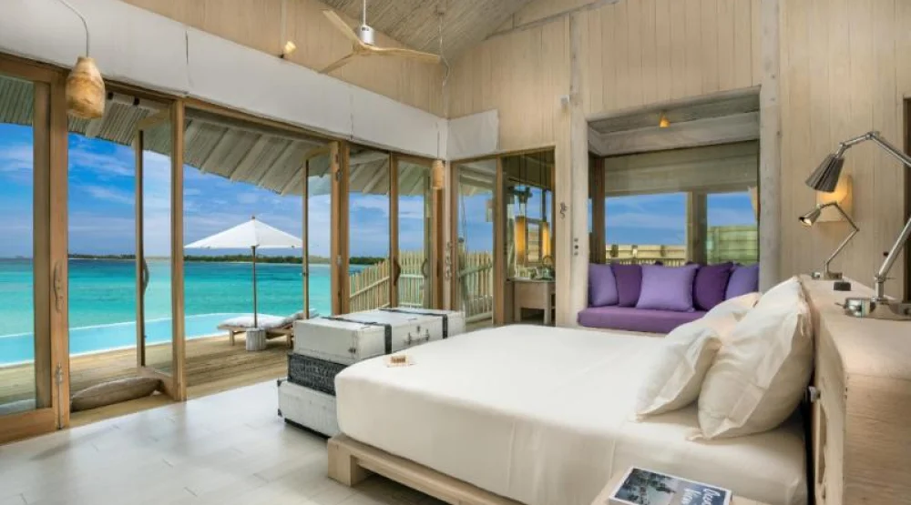 One Bedroom Water Reserve with Slide at Soneva Jani