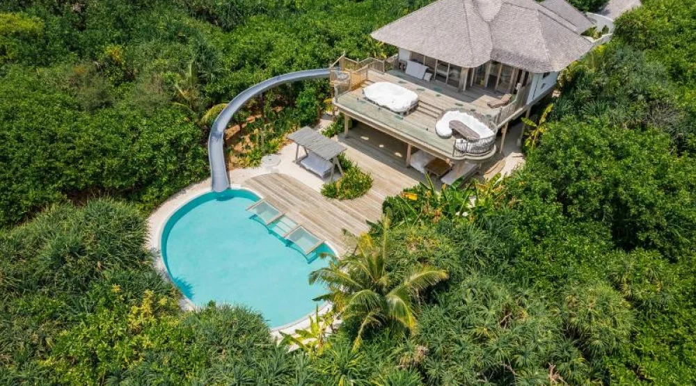 Two Bedroom Crusoe Reserve with Slide at Soneva Jani