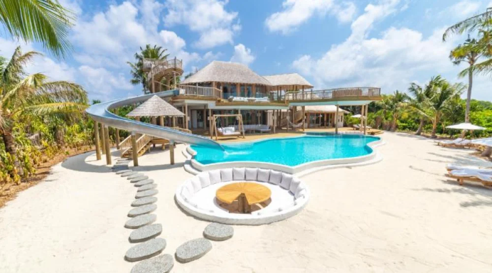 Three Bedroom Island Reserve with Slide at Soneva Jani