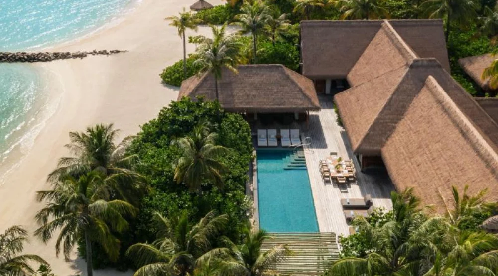 Two Bedroom Beach Villa with Pool at Waldorf Astoria Maldives Ithaafushi