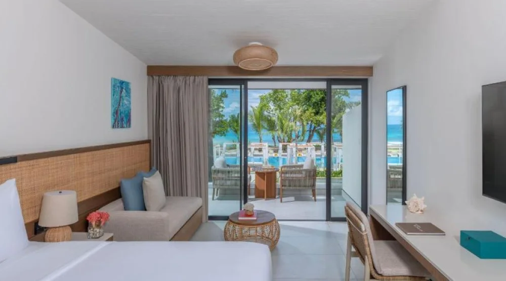 Superior Terrace Beachside Room at Avani Barbarons Seychelles Resort & Spa
