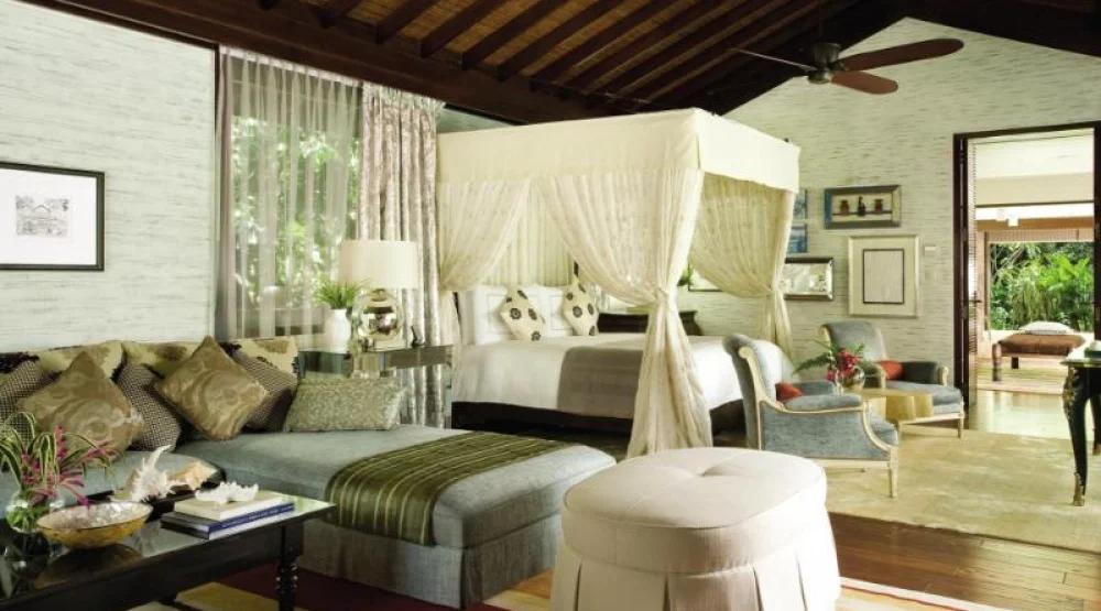 Three Bedroom Beach Suite Two Kings & Two Queen Beds at Four Seasons Resort Seychelles