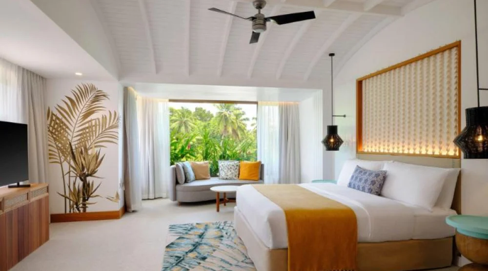 Senior Terrace Suite, One Bedroom Suite, in Loft: One King, Mountain View, Terrace Level at Laila a Tribute Portfolio Resort