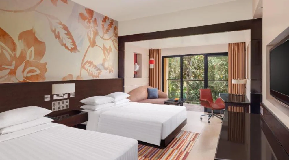 Guest Room, Two Queen, Garden View at Goa Marriott Resort & Spa