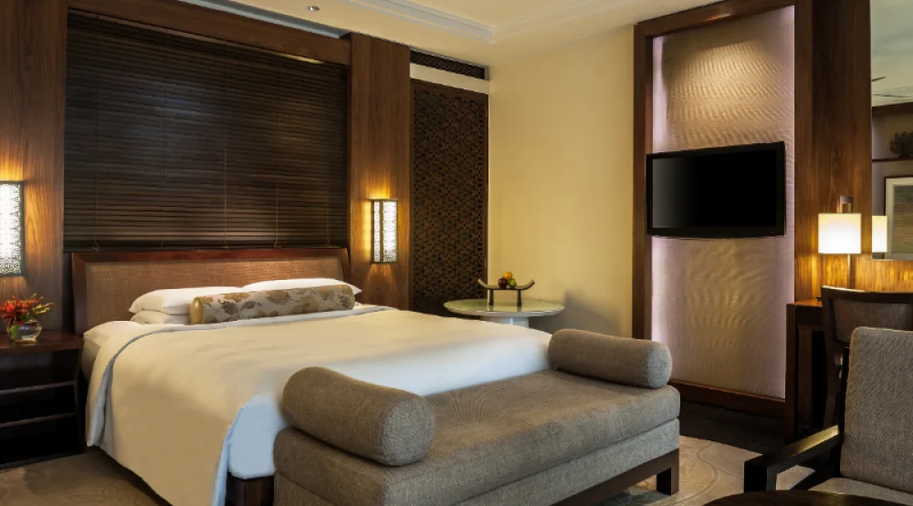 One King Bed with Balcony Garden View at Grand Hyatt Goa