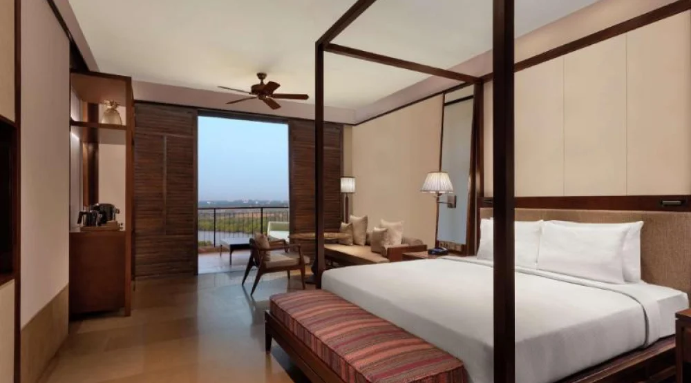 King Premium River View Room with Veranda at Hilton Goa Resort