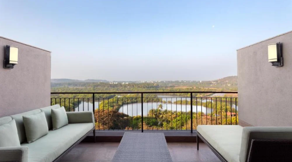 Queen Premium River View Room with Veranda at Hilton Goa Resort