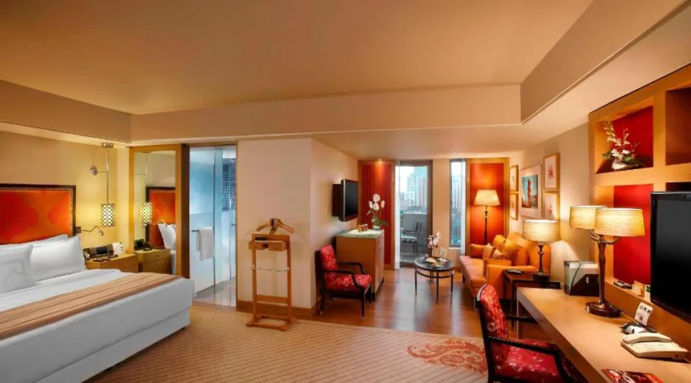 Itc One, Luxury Hours, Club Level, Guest Room, One King, Pool View, Balcony at ITC Gardenia Bengaluru a Luxury Collection Retreat