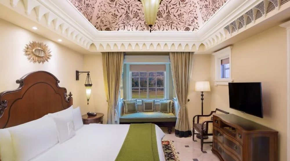 Deluxe Suite with Terrace, One Bedroom Two Room Suite, One King, Resort View, Balcony at ITC Grand Bharat a Luxury Collection Retreat