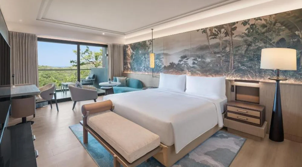 Luxury Tropical, Guest Room, One King, Forest View, Balcony at JW Marriott Goa