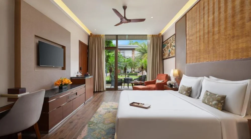 Luxury Room Courtyard View with Sit Out - King Bed at Taj Damdama Lake Resort & Spa Gurugram