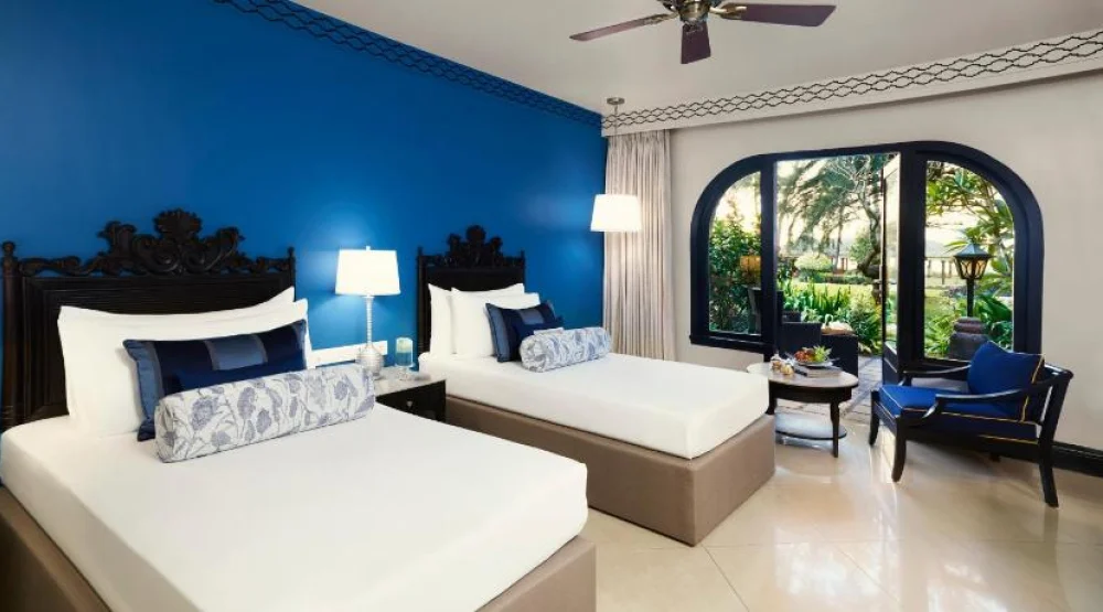 Deluxe Room Sea View with Sitout Twin Bed at Taj Fort Aguada Resort & Spa