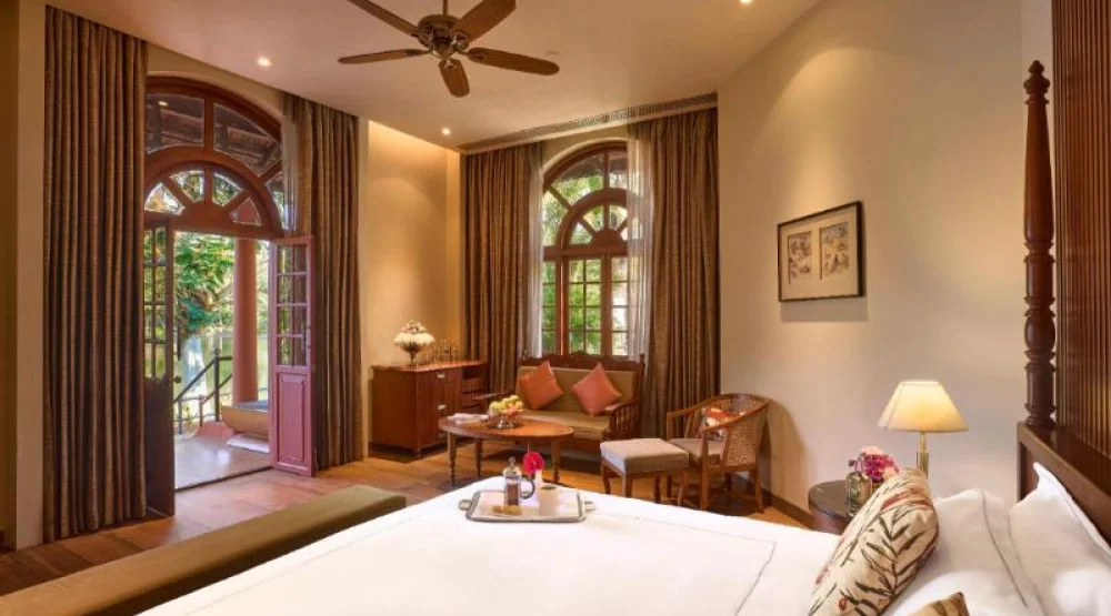 Heritage Room Lagoon-pool View King Bed at Taj Kumarakom Resort & Spa Kerala