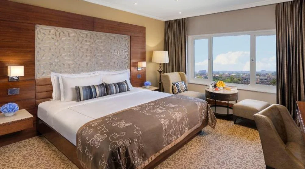 Taj Club Room King Bed Diplomatic Enclave View at Taj Palace New Delhi
