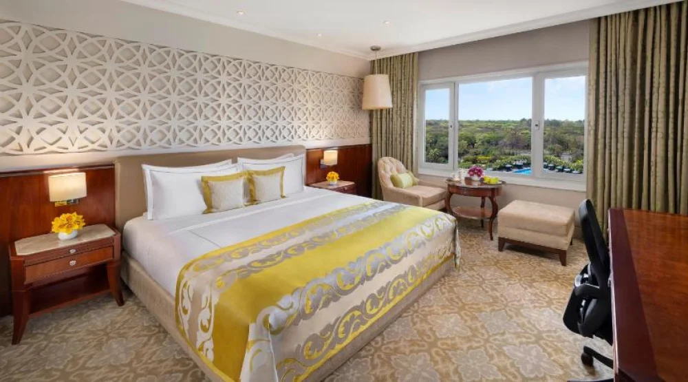 Deluxe Room King Bed Forest and Pool View at Taj Palace New Delhi