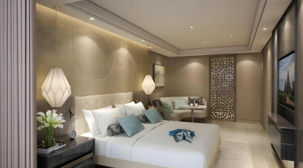 Studio Apartment with Balcony King Bed at Taj Wellington Mews Chennai