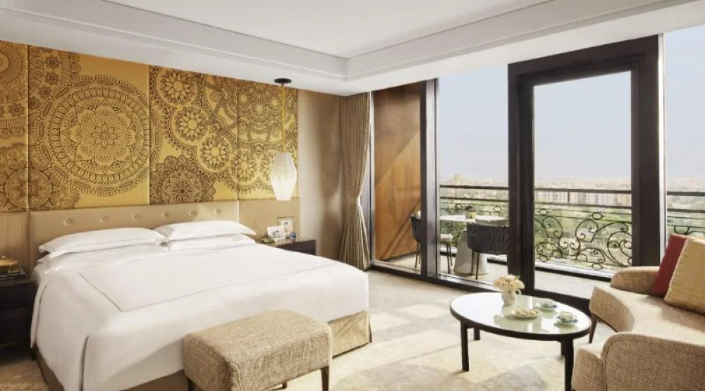 Premium Studio Apartment with Balcony King Bed at Taj Wellington Mews Chennai