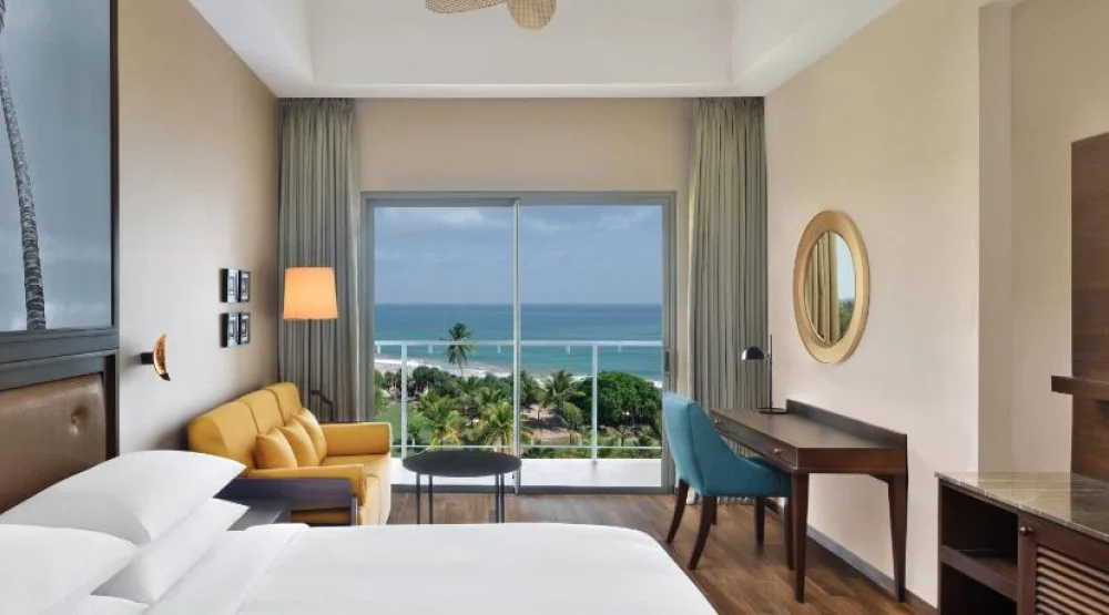 Deluxe Guest Room, One King, Ocean View, Balcony at Sheraton Kosgoda Turtle Beach Resort
