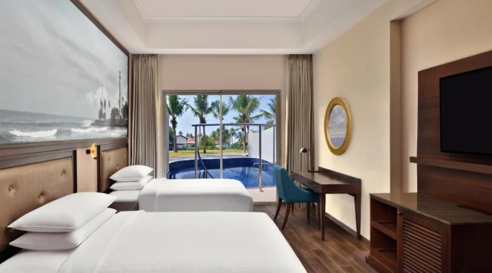 Premier, Guest Room, One King, Pool View, Plunge Pool at Sheraton Kosgoda Turtle Beach Resort