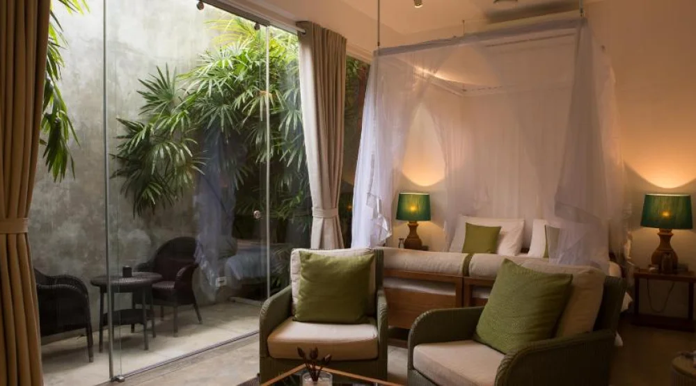 Palm Double Room at Sri Sharavi Beach Villas & Spa