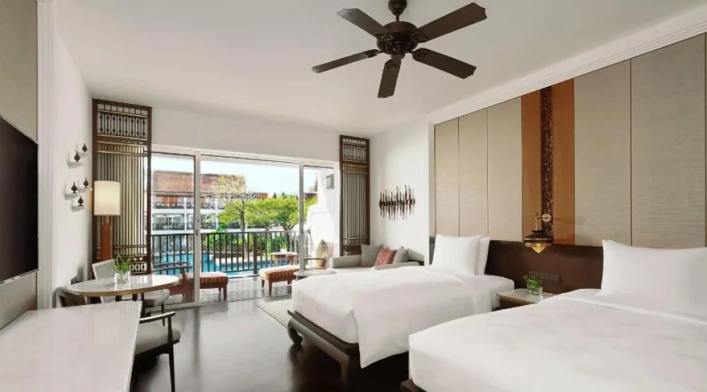 Deluxe Lagoon Pool View, Guest Room, Two Twin, Sofa Bed, Pool View, Balcony at JW Marriott Khao Lak Resort & Spa