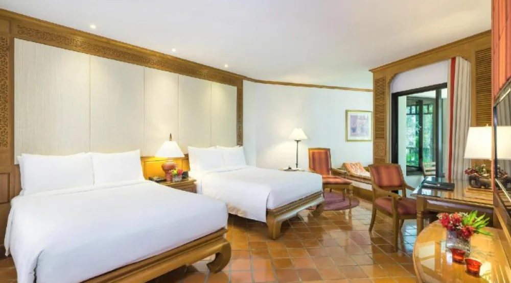 Guest Room, Two Double, Garden View, Partial Sea View, Balcony at JW Marriott Phuket Resort & Spa