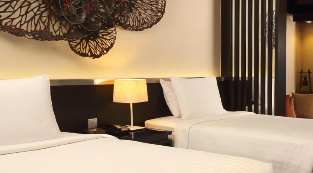 Junior Suite, Two Twin, Ocean View, Balcony at Le Meridien Phuket Beach Resort