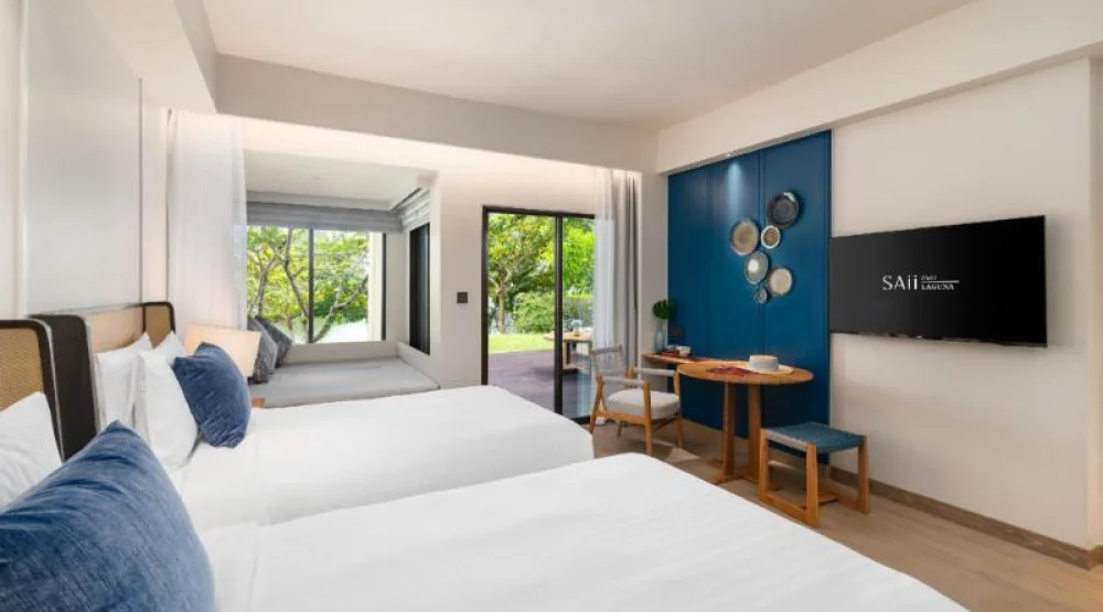 Lagoon View Terrace Two Twin Beds at SAii Laguna Phuket