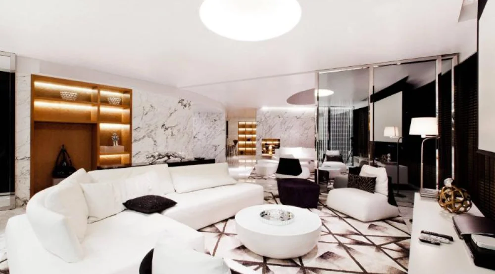 Penthouse I, One Bedroom Presidential Suite, One King, Corner Room, Top Floor, Whirlpool at W Bangkok