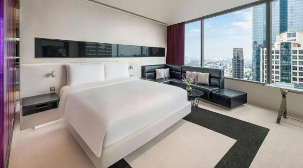 Studio, One Bedroom Studio Suite, One King, High Floor at W Bangkok