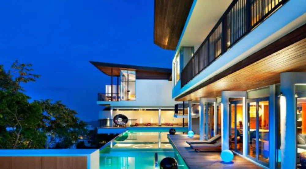 Extreme Wow Ocean Haven, Two Bedroom Villa, Bedroom 1: One King, Bedroom 2: Two Queen, Ocean View at W Koh Samui