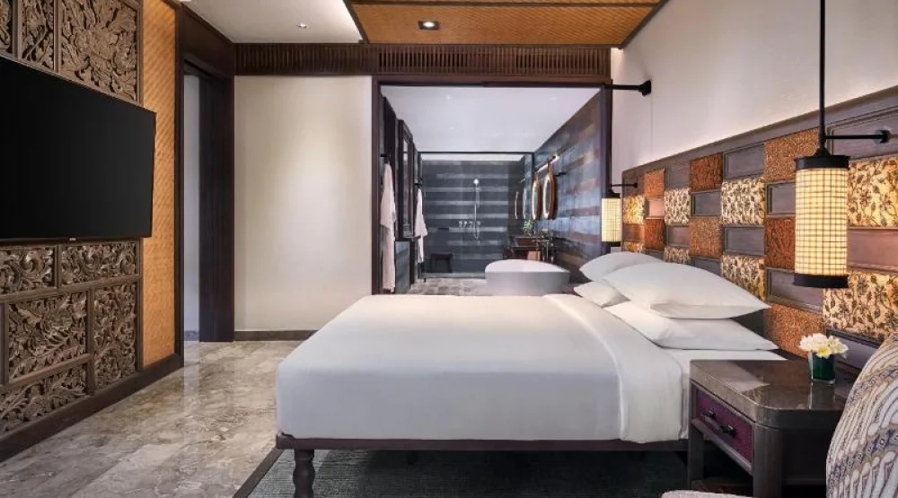 Ocean View Lagoon Suite with One King Bed at Andaz Bali