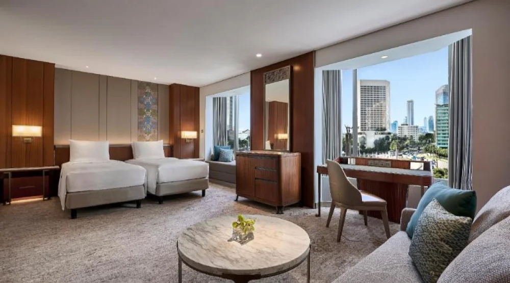 Two Twin Beds with City View at Grand Hyatt Jakarta