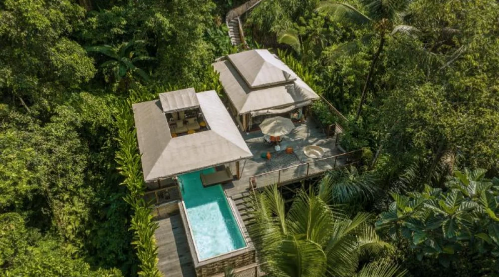 Sensual Infinity Pool Tent at K Club Ubud