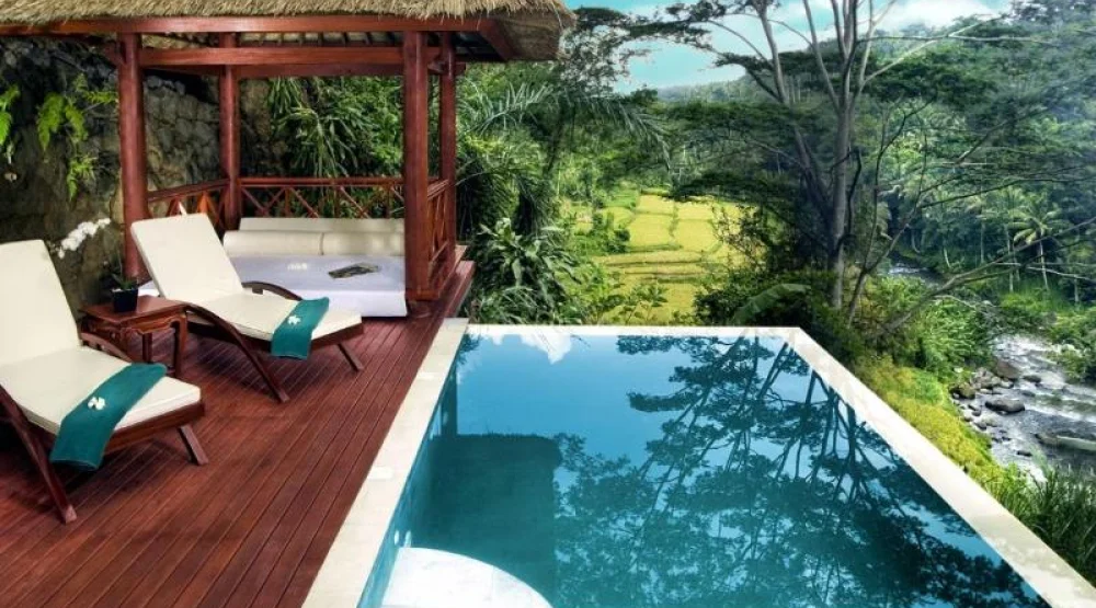 River Front Pool Villa at Kupu Kupu Barong Villas and Tree Spa by L'Occitane