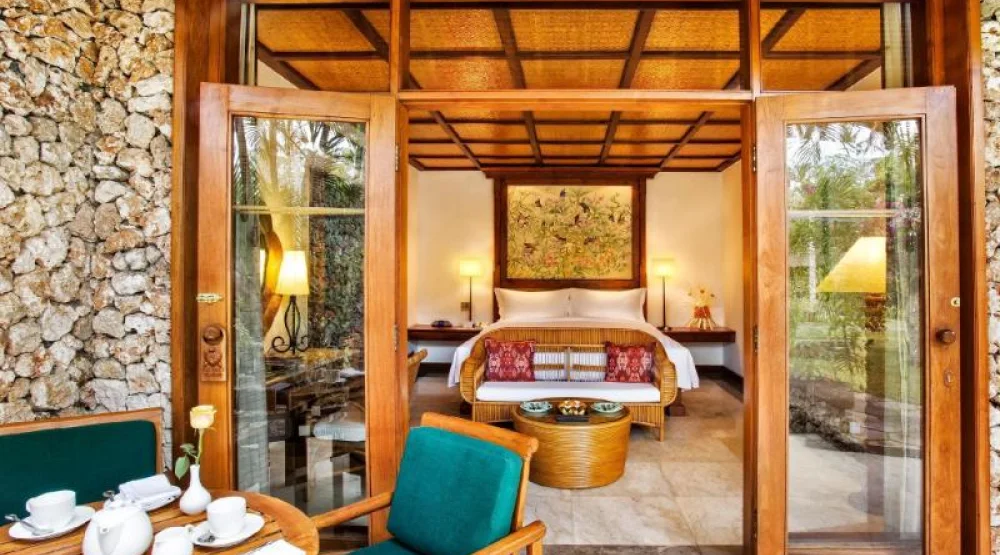 Luxury Lanai Garden View at The Oberoi Beach Resort Bali