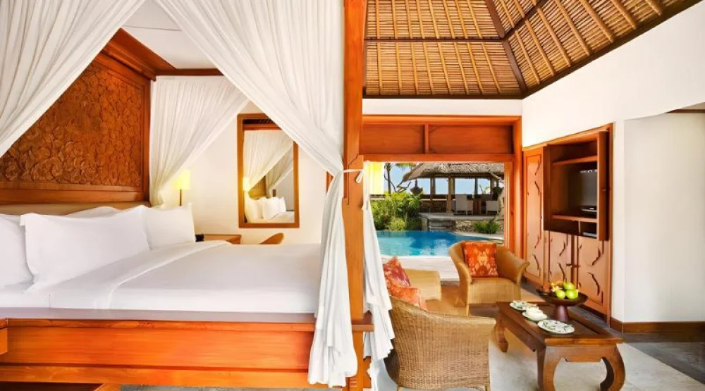 Luxury Garden View Villa with Private Pool at The Oberoi Beach Resort Bali