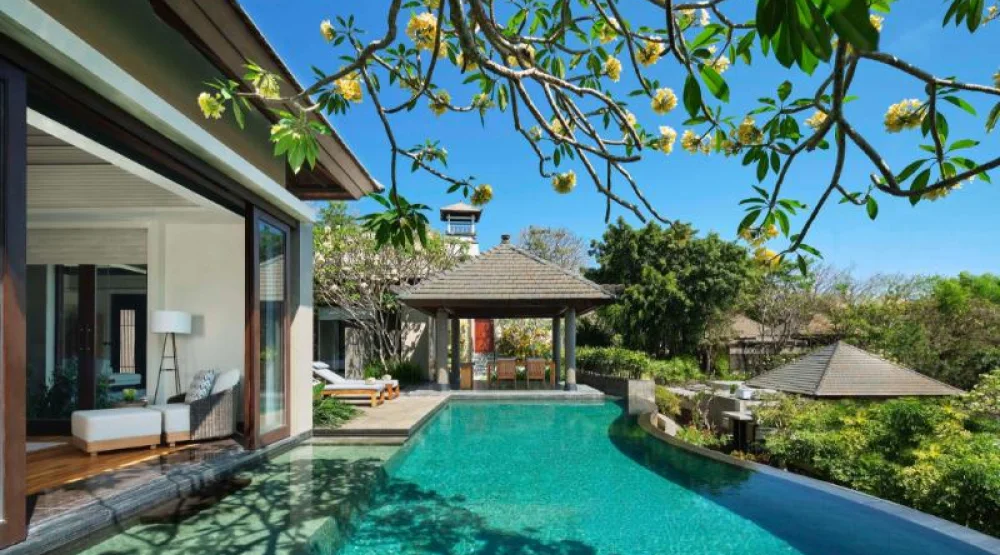 Two Bedroom Tropical Garden Pool Villa at Umana Bali LXR Hotels & Resort