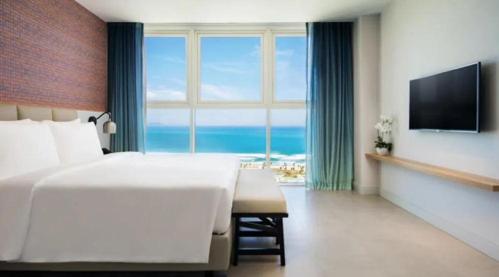 Three Bedroom Suite with Terrace, Panoramic Ocean View - Two Kings & One Twin at Alma Resort Cam Ranh