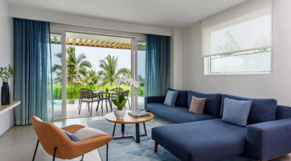 Three Bedroom Suite Pavilion, Private Pool, Ocean View - Two Kings & One Twin at Alma Resort Cam Ranh