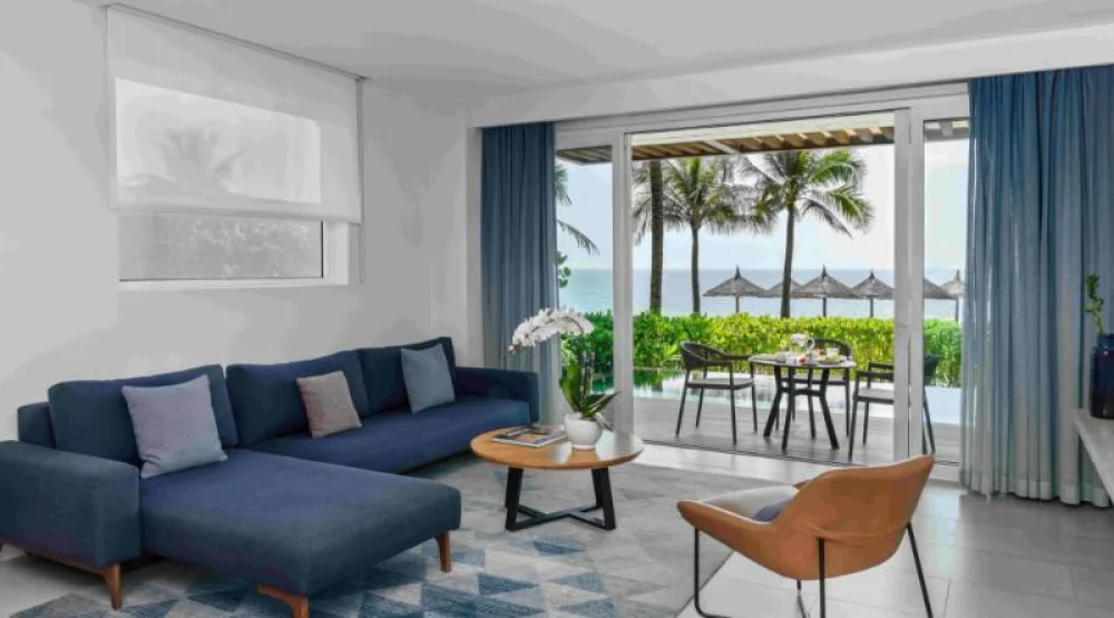 Three Bedroom Suite Pavilion, Private Pool, Beachfront - King Beds at Alma Resort Cam Ranh